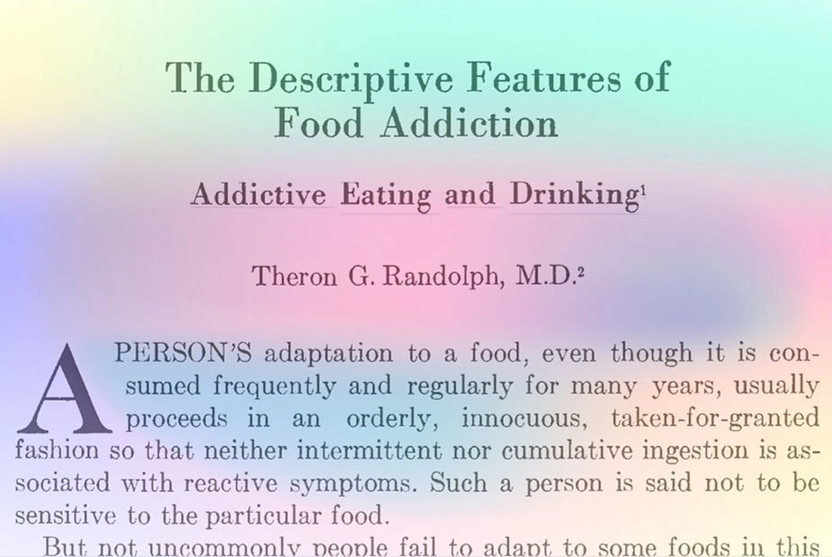 When was food addiction first identified?